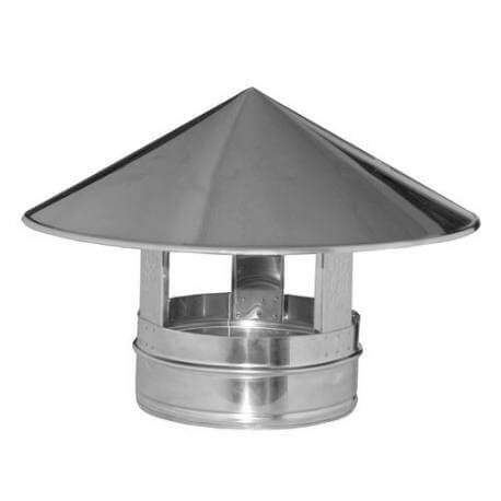 Sombrero Estufa galvanizado, sombrero de chapa para tubo de estufa y  chimenea, piezas para estufas y